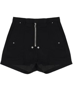 Rick Owens Shorts New Wool - Black