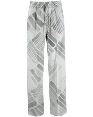 Kiton Straight Trousers - Grey