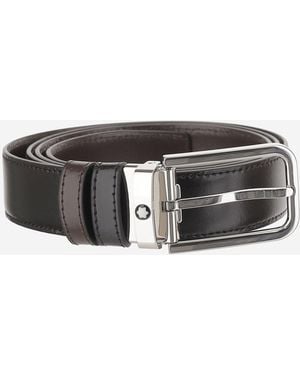Montblanc Belt Reversible Leather - Black