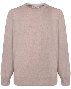 Brunello Cucinelli Fine Cashmere Crewneck Jumper - Pink