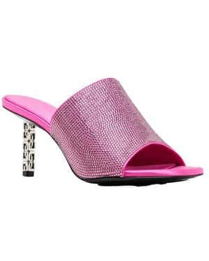 Givenchy G Cube Mules Slim Heel 70Mm_Neon - Pink
