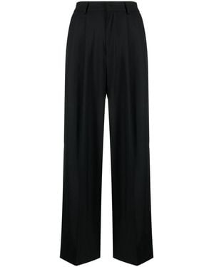 AZ FACTORY Wide Leg Wool Trousers - Black