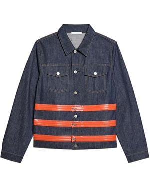 Helmut Lang 3 Zip Trucker.Bklyn Cotton Jacket - Blue