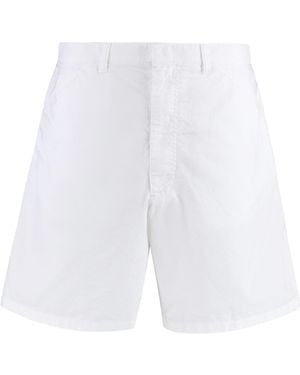 Prada Cotton Bermuda Shorts - White
