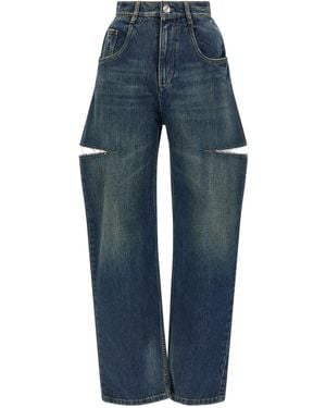 Maison Margiela Cut-Out Jeans - Blue