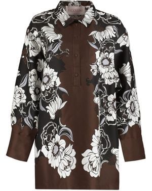 Valentino Garavani Printed Shirtdress - Black