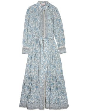 MC2 Saint Barth Dress Jensen Cotton - Blue