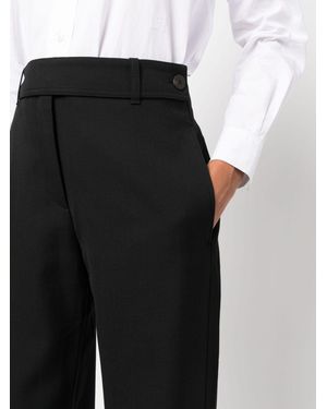 Studio Nicholson Virgin Wool Wide-Leg Trousers - Black