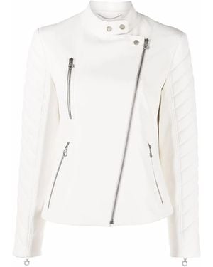 Ferragamo Biker Leather Jacket - White