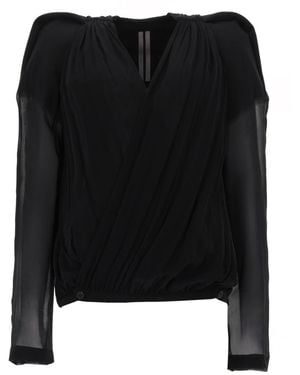 Rick Owens Silk Lined Jacket Yoke Lining - Black