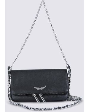 Zadig & Voltaire Leather Rock Nano Shoulder Bag - Black