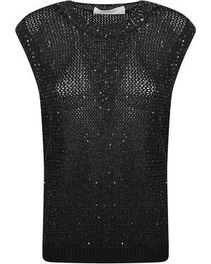 Golden Goose Comfortable Blend Fabric Top - Black
