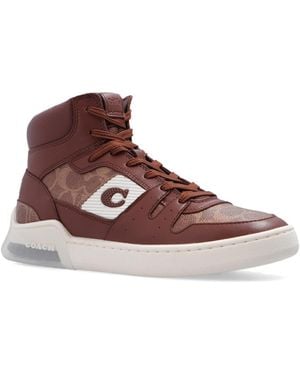 COACH Citysole Signature High-Top Sneakers - Brown