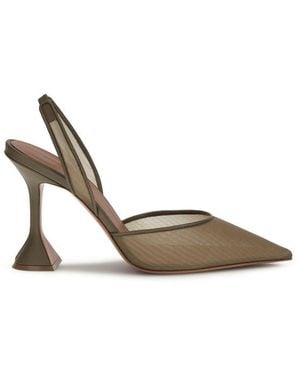 AMINA MUADDI Fabric High Heel Pumps - Metallic