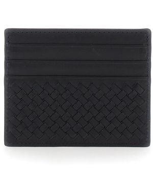 Dragon Diffusion Cardholder Woven Calfskin Accessory - Black
