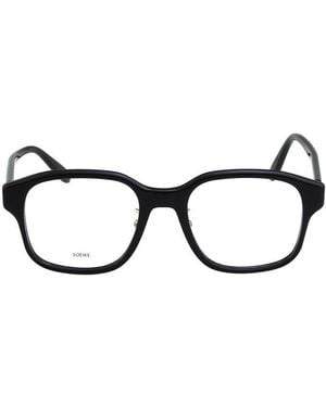 Loewe Eyeglasses Square Full Rim, Shiny Frame And Clear Demo Lens Lw50084F001 Accessories & Slg - Brown