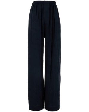 Balenciaga Midnight Silk Pajama Pant - Blue