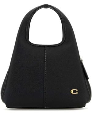 COACH Leather Lana 23 Handbag - Black