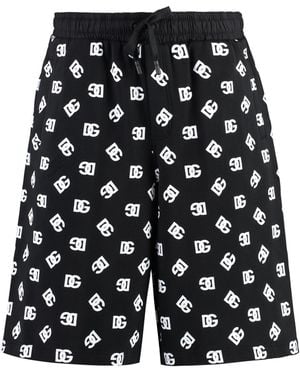 Dolce & Gabbana Cotton Bermuda Shorts Elastane - Blue