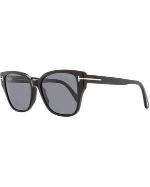 Tom Ford Polarized Elsa Sunglasses Tf1108 01D 55Mm Ft1108 Plastic (Acetate) - Black