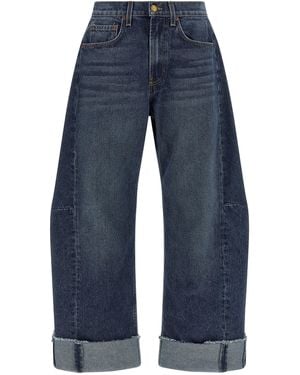 B Sides Relaxed Cuffed Lasso Jeans - Blue