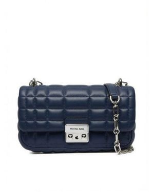 Michael Kors Shoulder Bag Leather Crossbody-Bags - Blue