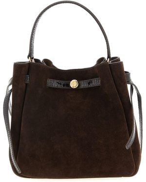 Tory Burch 'Romy' Bucket Bag - Black