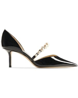 Jimmy Choo Aurelie Leather Pumps - Black
