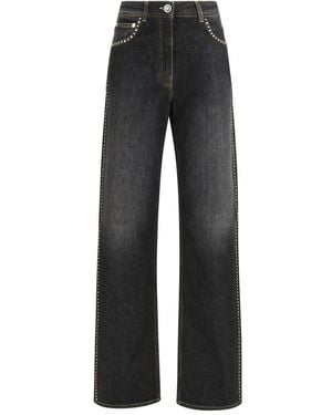 Versace Cotton Straight-Leg Jeans Clothing - Black
