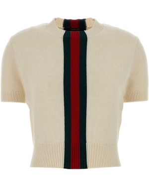 Gucci Ivory Wool Jumper - Black