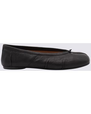 Maison Margiela Leather Flats - Black