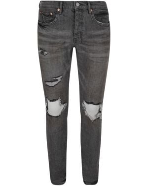 Purple Brand Distress Pants - Gray