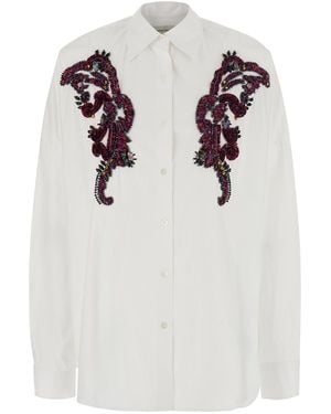 Dries Van Noten Shirt Kasia Cotton Blouses - White