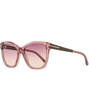 Tom Ford Lucia Sunglasses Tf1087 72Z 54Mm Ft1087 Plastic (Acetate) - Black
