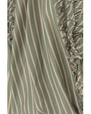 Dries Van Noten Shirt, Striped Cupro - Green