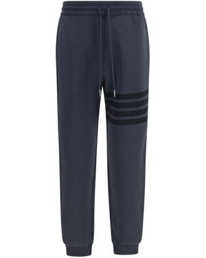 Thom Browne Loopback 4-Bar Track Pants Cotton - Blue
