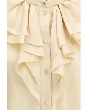 Gucci Silk Twill Shirt - Natural