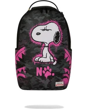 Sprayground Snoopy Stencil Calf Leather - Black