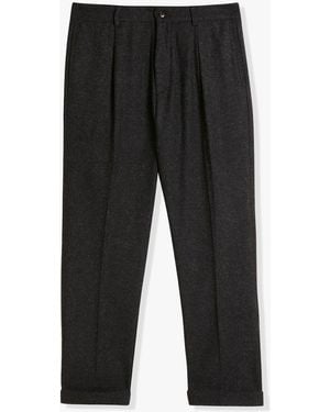 Doppiaa Aantioco Flannel Trousers - Black