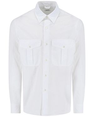 Aspesi Button-Down Shirt With Structured Collar - White
