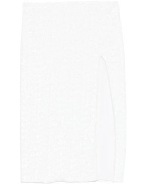 Oséree Skirt Pearl Sequin - White