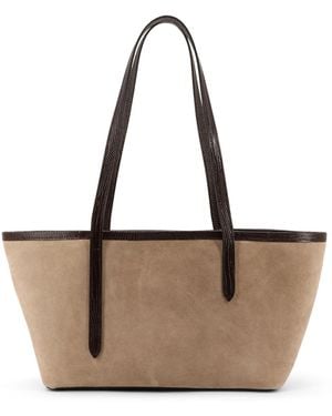 Atp Atelier Gaiba Suede Shoulder Bag - White