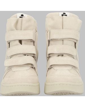 Isabel Marant Wedge Trainers Im3 Leather Trainers - Natural