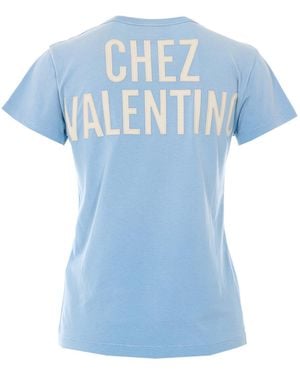Valentino Garavani T-Shirts And Polos Cotton - Blue