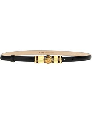 Versace Calfskin Regular Belt - White