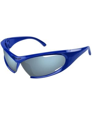 Balenciaga Bb0318S Dynamo-Linea Extreme 002 Injected Occhiali Sole - Blue