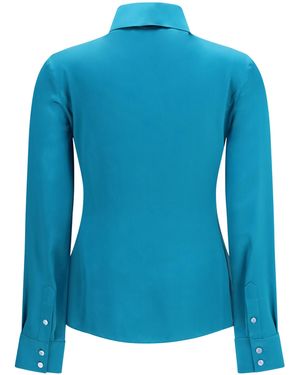 Gucci Silk Satin Shirt - Blue