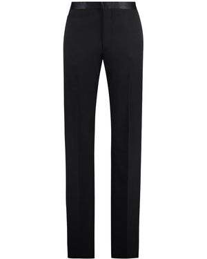 Givenchy Flat Front Trousers - Black
