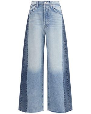 Mother Pipe Dream Sneak Fray Jeans - Blue