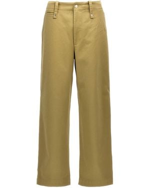 Burberry Cotton Pants - Natural